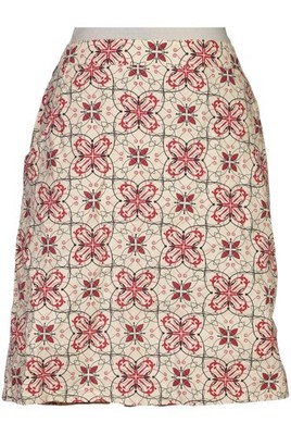 Eddie Bauer Rock Damen Damenrock Gr. EU 40 Baumwolle Beige #o622bh4