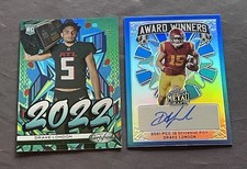 Drake London 2022 Certified Graffiti Mirror Green JERSEY#5/5 & Auto #5/30 RC’s