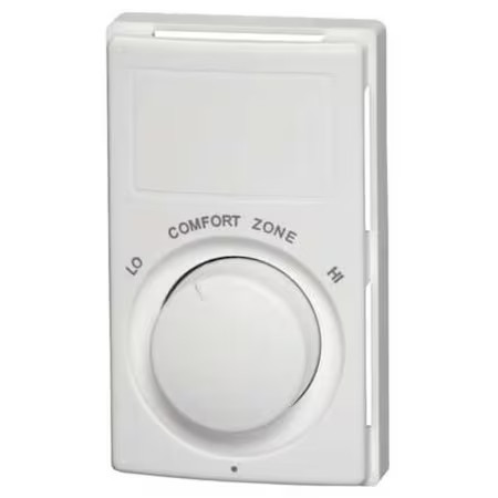 Dayton 3Uh07 Electric Baseboard Heater Thermostat, 1 Poles, Northern White,
