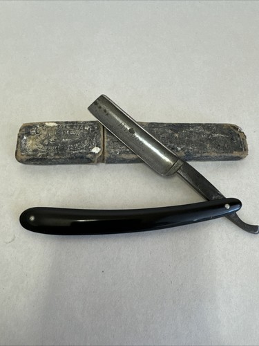 Hindoo Straight Razor Blade with Original Box Solingen Germany Straight Edge VTG
