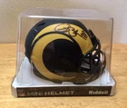 Isaac Bruce Autographed Mini Helmet Beckett