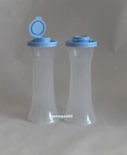 Tupperware LARGE Salt and Pepper Shakers Set Blue