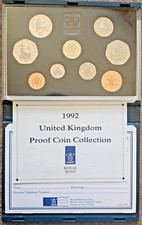 1992 UNITED KINGDOM ROYAL MINT PROOF COIN SET