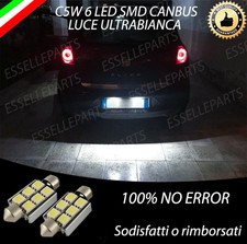COPPIA LUCI TARGA 6 LED SEAT ALTEA CANBUS BIANCO NO ERROR FINO AL 2008