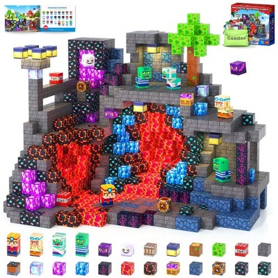 Magnetic Blocks Mine Magnet World Toys, Magnetic Building Blocks STEM Outdoor...