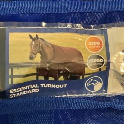 Weatherbeeta Comfitec Essential Turnout Standard Horse Blanket Maroon/Navy 48 