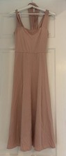 REFORMATION Jeans Blush Pink ROU Midi Fit Flare Stretchy Knit Tank Dress Size M 