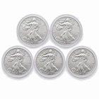 Lot of 5 - 2014 American Silver Eagle 1 oz .999 Fine Silver BU Coins