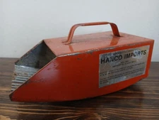 Vintage Orange/Red Metal Berry Picker  Imported by Hanco Imports