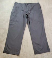 Carhartt Rugged Flex Ripstop Cargo Scub Pant Mens 2XL Short Gray Straight C56418