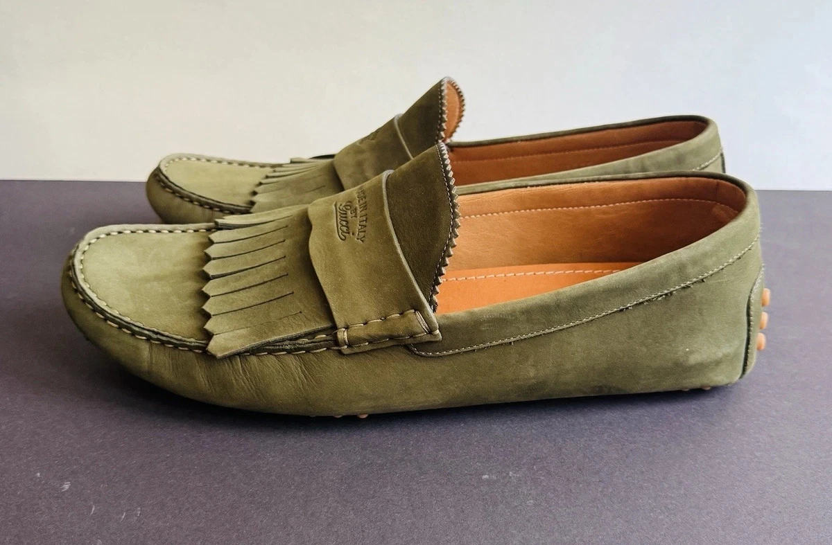 Gucci Green Suede Casual Shoes for Men for sale | eBay display picture 2