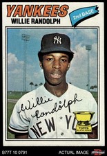 1977 Topps #359 Willie Randolph Yankees ASR 5 - EX