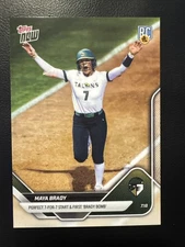 2025 Topps Now AUSL #23 Maya Brady Talons RC