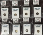 1916 -1931 Silver Mercury Dimes ANACS AU/EF (Soap Box) (8) RARE Key Dates Lot!!