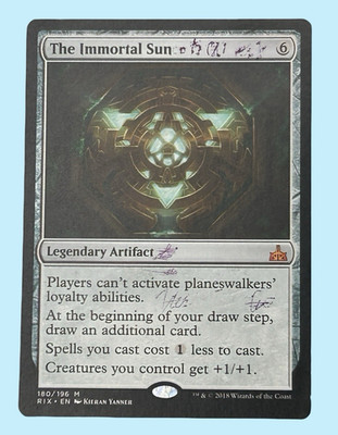 The Immortal Sun, Rivals Of Ixalan, Damaged - Pen Marks, Magic the Gathering MTG