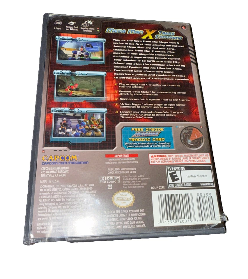 Mega Man X Command Mission - Nintendo GameCube - Tested! MISSING CARD - Image 2 of 4