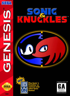 Sonic & Knuckles Sega Genesis Poster High Quality 4x6 8x10 8.5x11 11x17 13x19