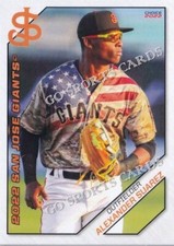 2022 San Jose Giants Alexander Suarez RC Rookie San Francisco Giants VZ
