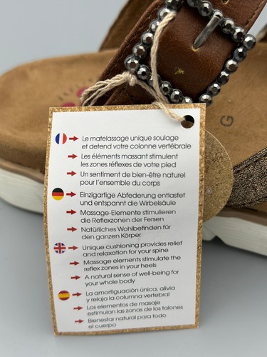 RELIFE Sandalen mit Muster Gr. 37 mit Massage-Elemente Reflexzone der Fersen F15 - Bild 2 von 7