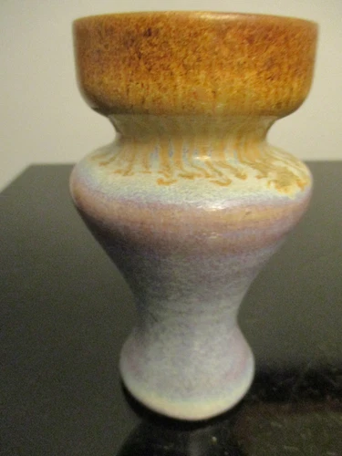 Vintage Studio Art Pottery Pigeon Forge Signed D Boling 4-3/4" Mini Bud Vase!