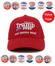 Keep America Great Baseball Hat Trump 2020 Campaign Slogan Cap Adjustable USA