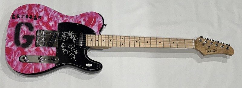 GARBAGE SIGNED CUSTOM ELECTRIC GUITAR SHIRLEY MANSON DUKE STEVE BUTCH 4X JSA COA