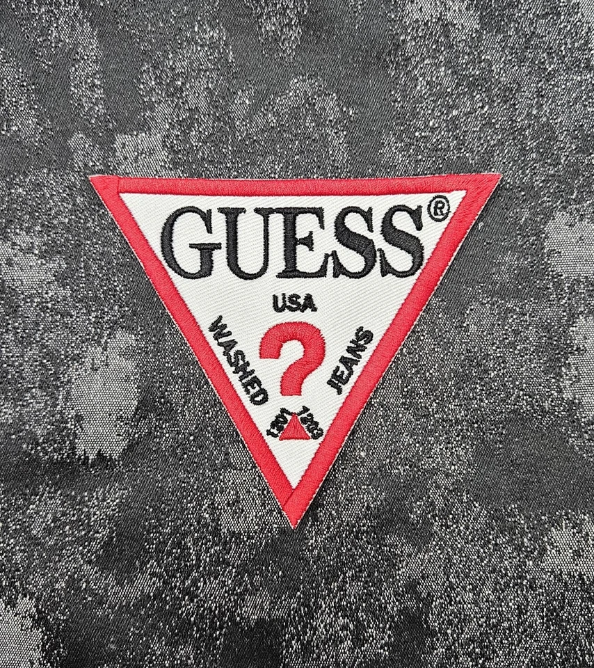 TOPPA PATCH Replica Guess 12X10 CM Ricamata Termoadesiva o da Cucire
