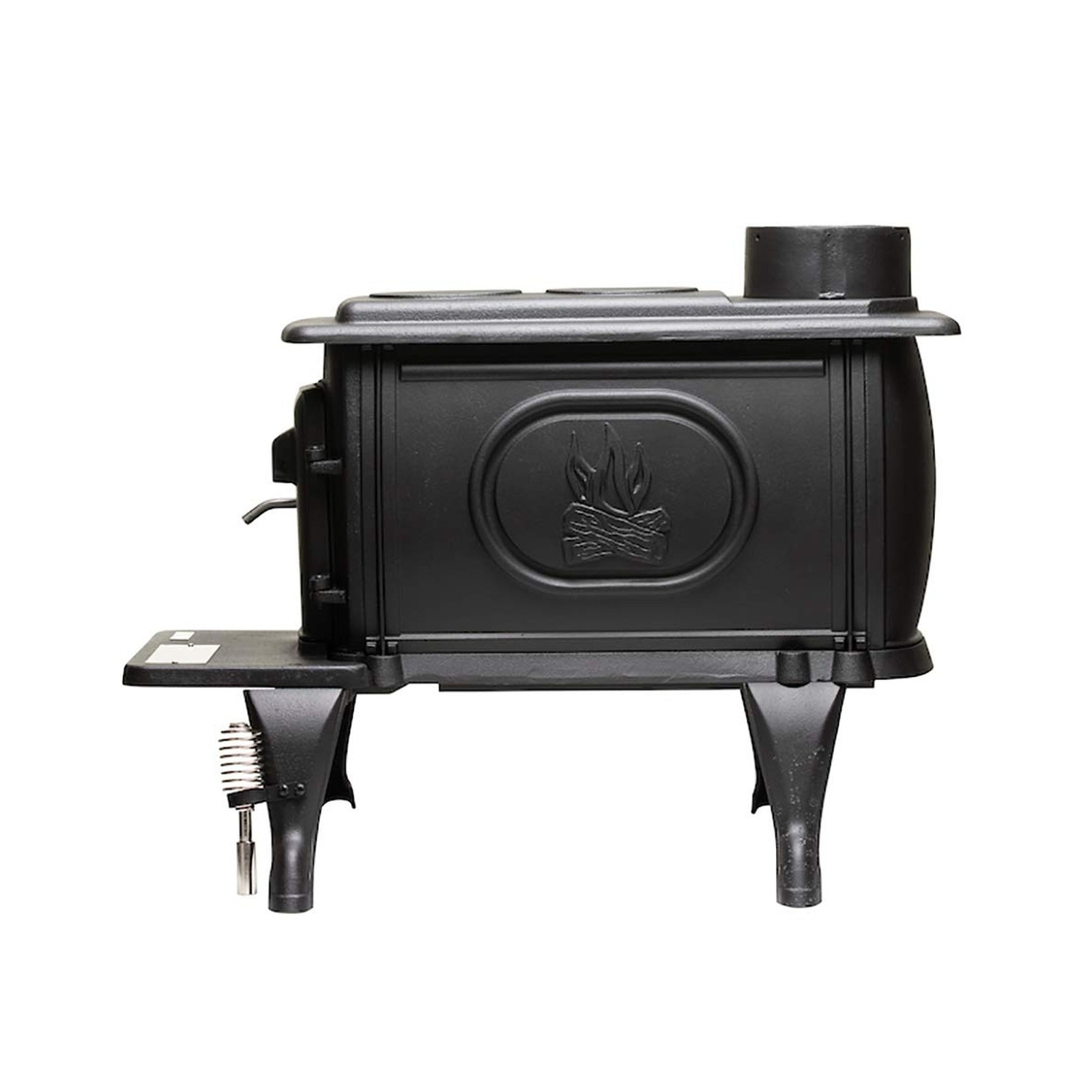 US Stove Company Rustic 900 Square Foot Clean Cast Iron Log Burning