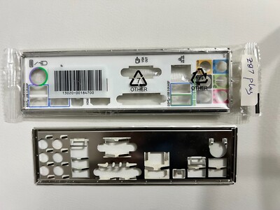 ASUS Z87 PLUS  IO SHIELD BACK PLATE ( METAL -COLOR FULL )  ,ORIGINAL