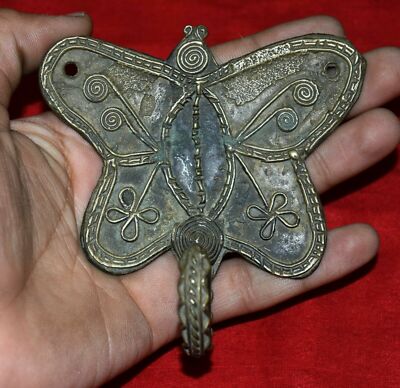 Brass Coat Hanger Antique Style Butterfly Unique Design Bag