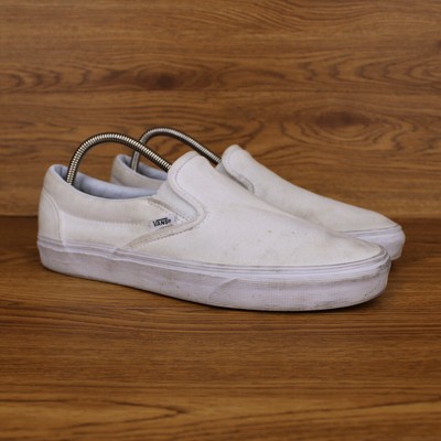 vans slip ons white mens