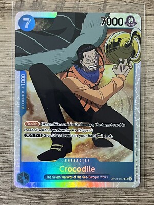 ONE PIECE - クロコダイル　リーダーカード　パラレル　ロマンスドーン Sir Crocodile OP01-062 L [PAR] Parallel ONE PIECE Card Game