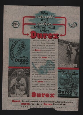 Bielefeld, brochure 1950, precision works Durex safety hub roller drive