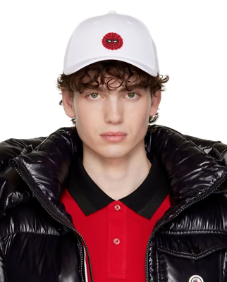 Moncler Spider-Man Baseball Cap Mens One Size White Moncler Spider-Man Baseball Cap Mens One Size White