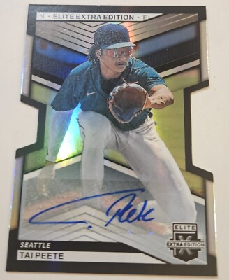 2023 Elite Extra Edition Tai Peete Autograph Die-Cut Prospect #208/399