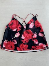 Victoria's Secret VS Rose Floral Cami Tanktop Lingerie Women's Size L J 