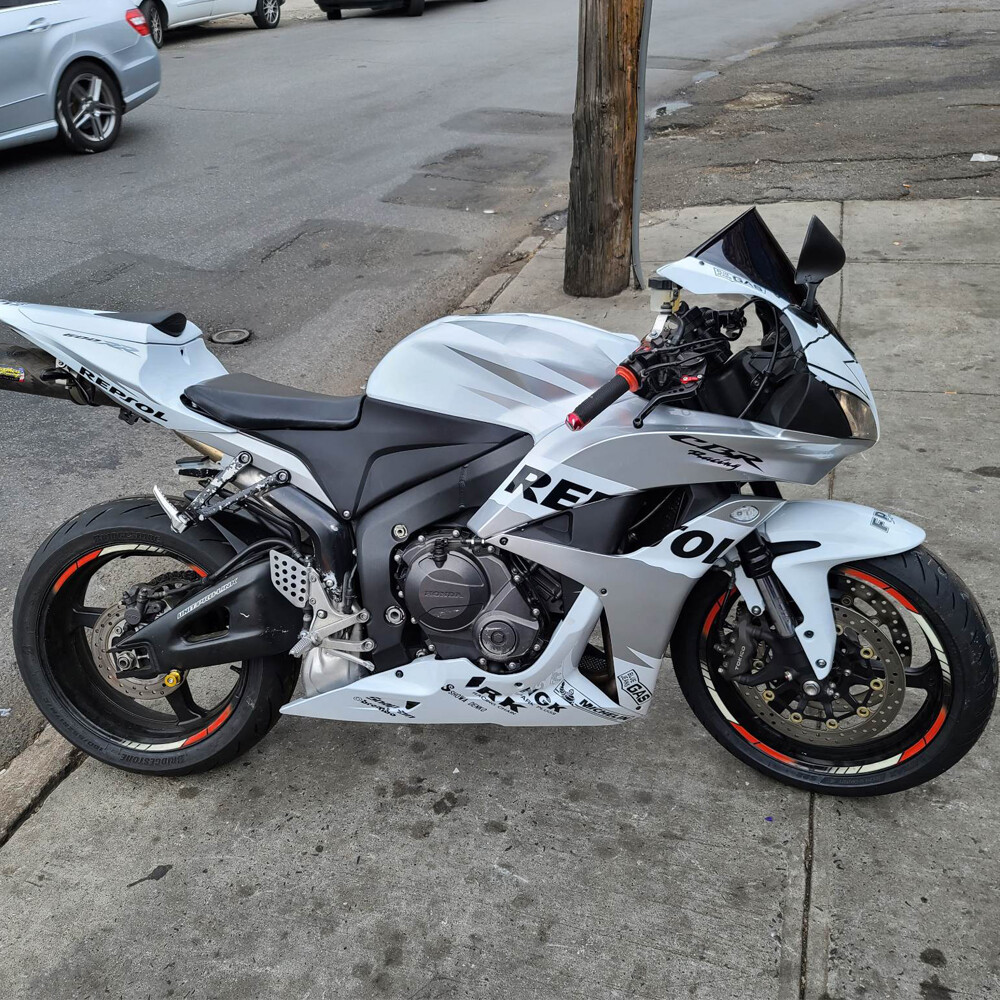 GL Silver White Injection ABS Fairing Fit for 2007 2008 Honda CBR