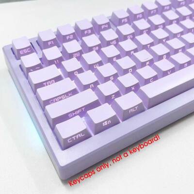 Side Print PBT Double-shot Keycap Set Translucent Backlit for Cherry MX Keyboard