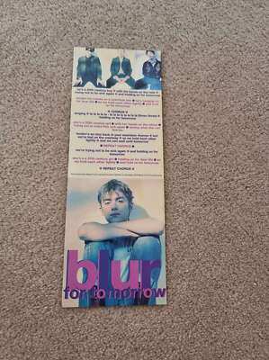 TNEWL2 ADVERT 11X4 BLUR: 'FOR TOMORROW' SONG WORDS