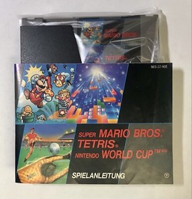 NES - Super Mario Bros. / Tetris / World Cup f&uuml;r Nintendo+Spielanleitung, Top!