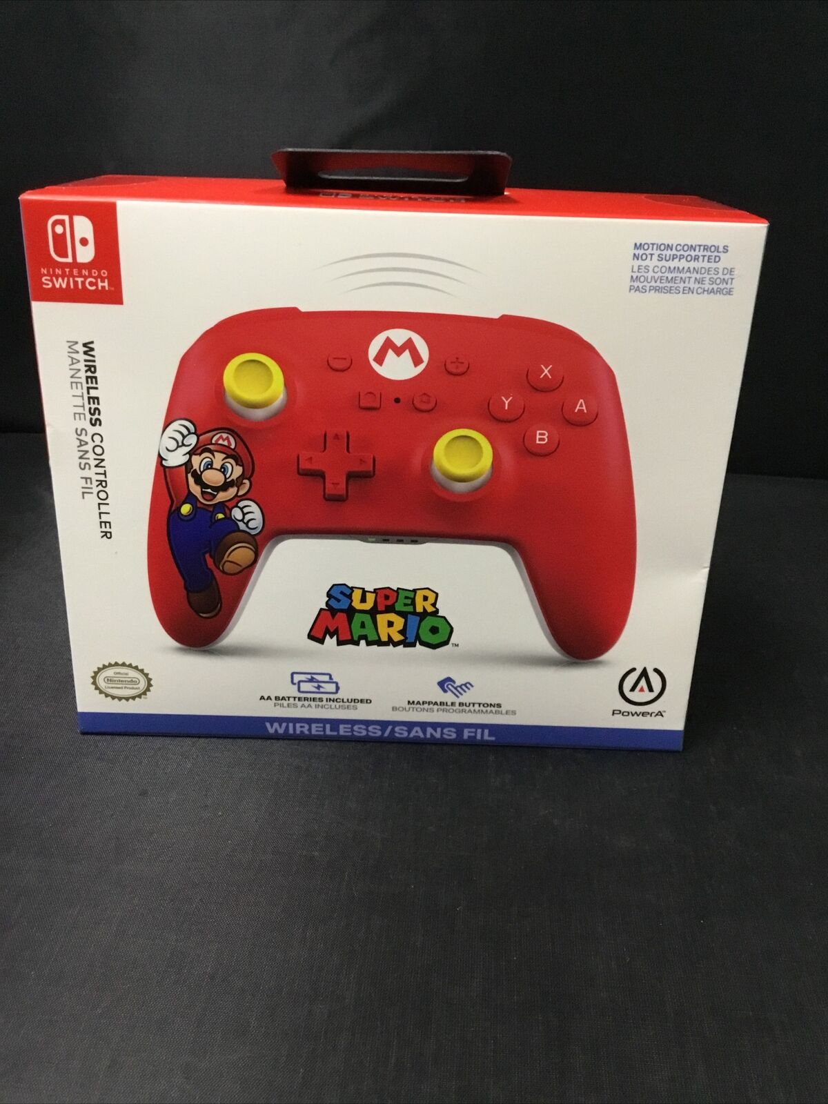 Manette sans fil PowerA pour Nintendo Switch - Mario Joy