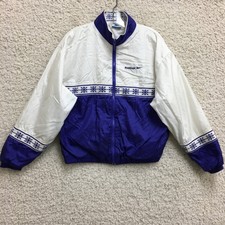 VINTAGE Reebok Jacket Medium Adult Purple Fai...