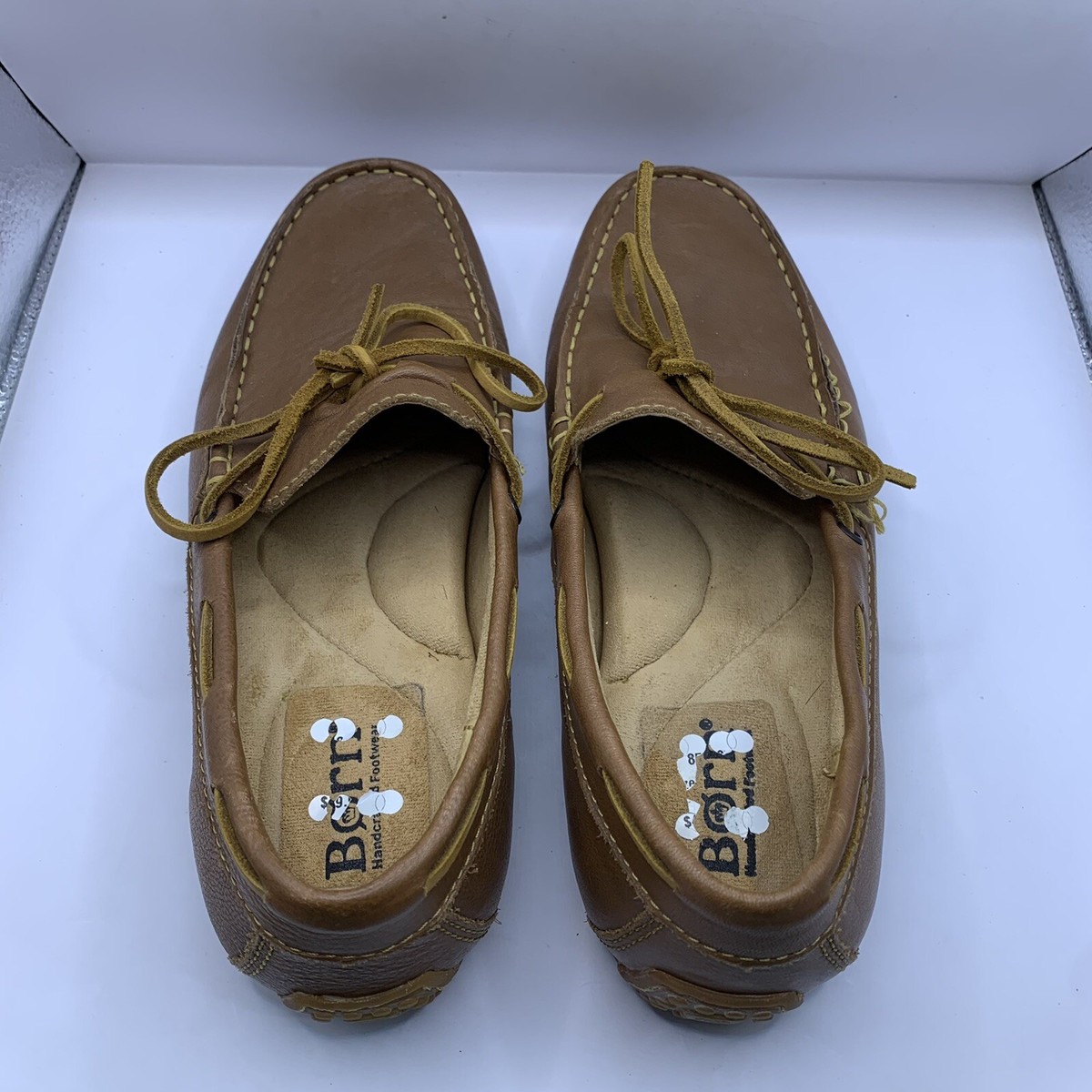 Born Eberhard Venetian Men\'s Leather Loafers 10.5 M Brown Moc Toe Driving Shoes Born Mens Eberhard Venetian Driving Loafers size 8 brown  main image 3