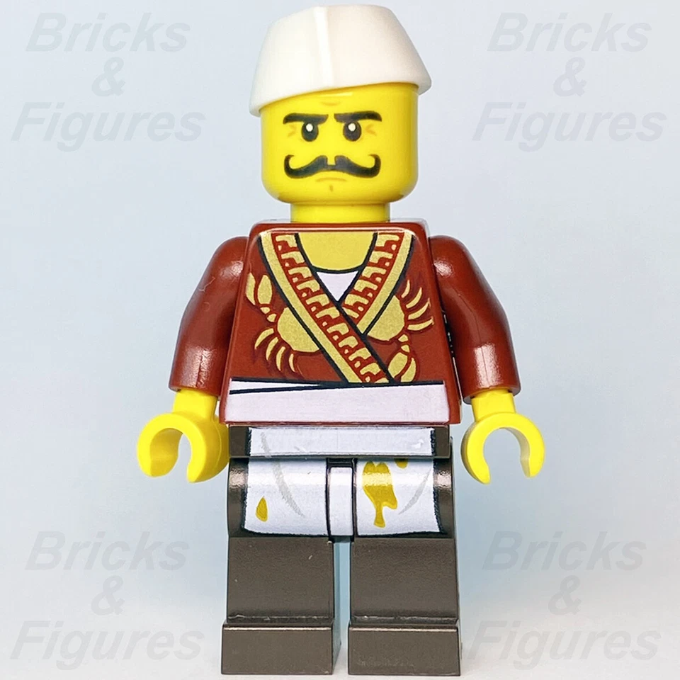 LEGO® Ninjago Severin Black Minifigure Chef Cook Civilian Movie 70620 njo333 — 第 2/3 张图片