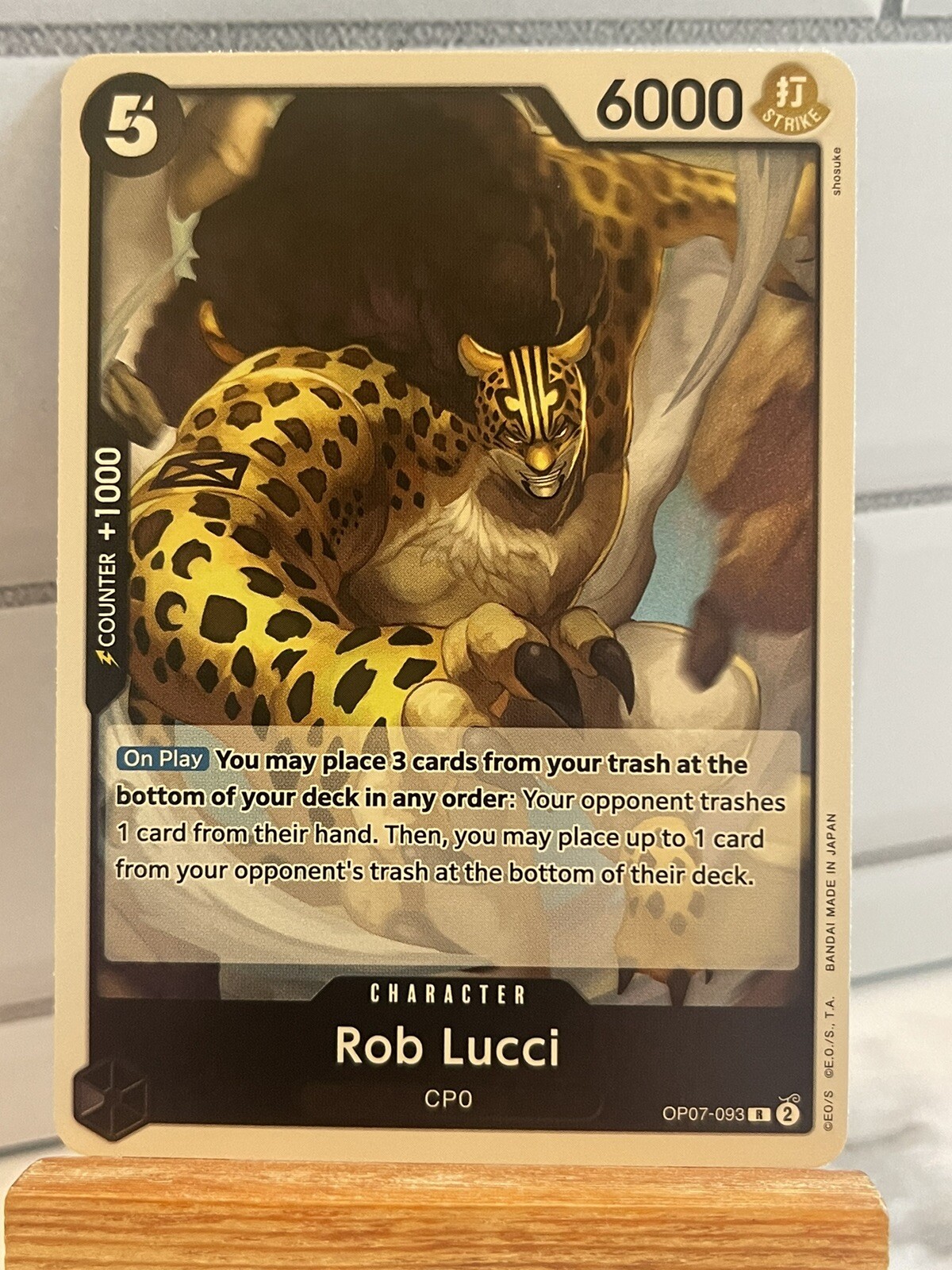 2024 One Piece TCG ROB LUCCI Rare 500 Years in the Future OP-07 093 ENGLISH