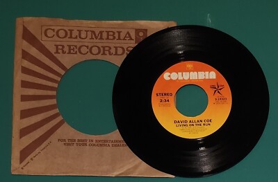 David Allan Coe 45's you pic from the menu Son of a Rebel Son/ The Ride & more