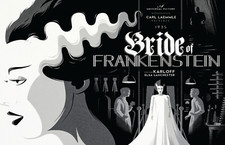 Bride of Frankenstein Elsa Lanchester Boris Karloff Movie Poster 11x17 MATTE