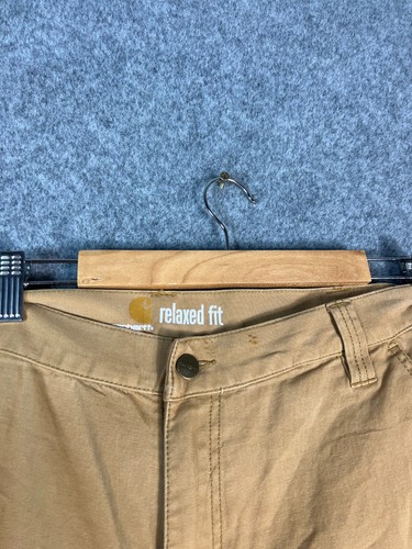 Carhartt Shorts Mens Size 40 Brown Rugged Flex Relaxed Fit Utility Work Short - Picture 2 of 13