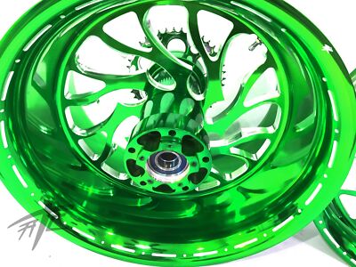NINJA 360 FAT TIRE ILLUSION GREEN HELLIAN WHEELS 12-20 NINJA 360 FAT TIRE ILLUSION GREEN HELLIAN WHEELS 12-20