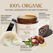 Dersie Organic Beef Tallow for Skin: Made in USA - 3 Natural - CR9
